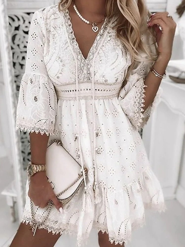 Boho Mini Dress | Lightweight and Airy Design for Effortless Style 4