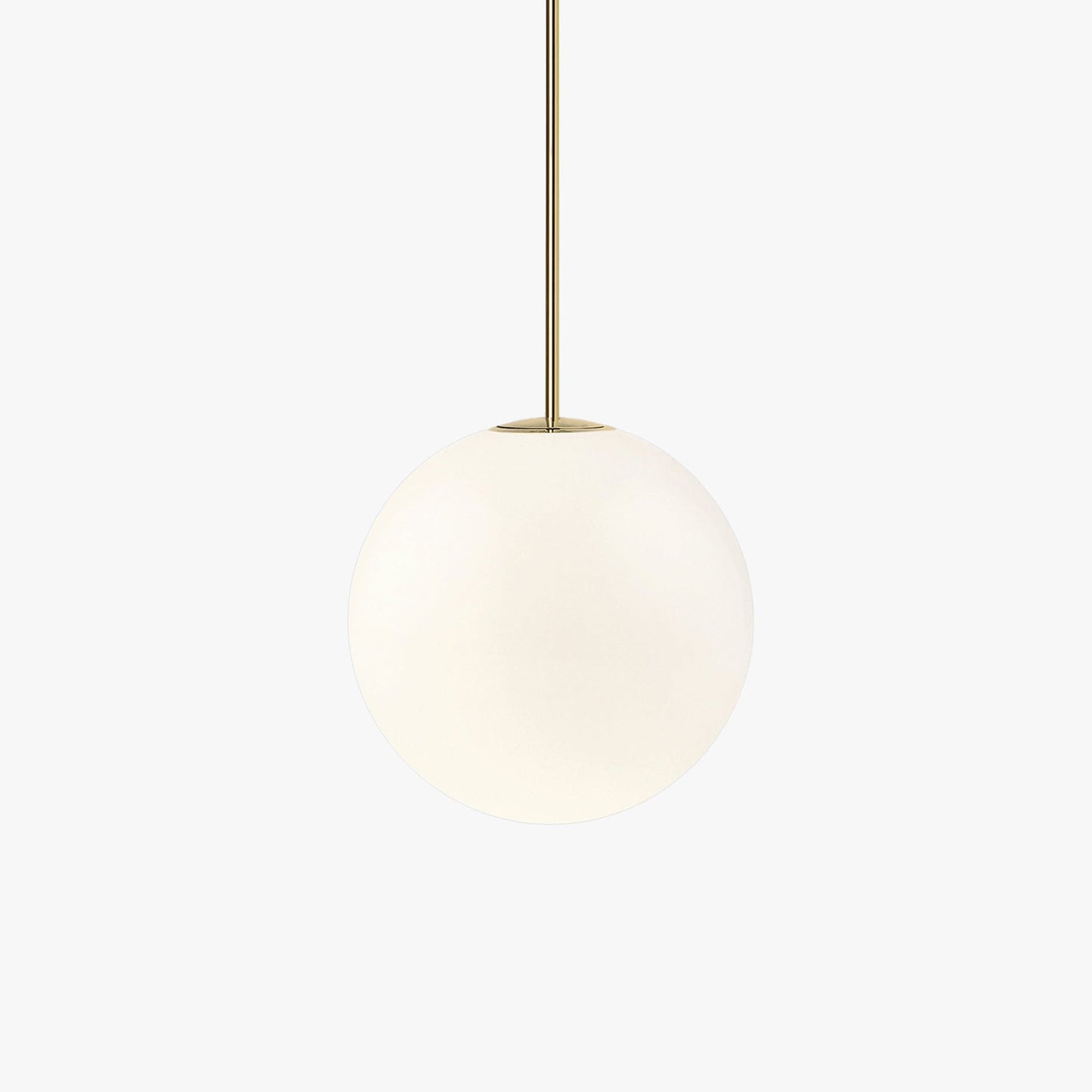 Brass Pendant Lamp | Mouth-Blown Opal Glass for Modern Pendant Lighting 1