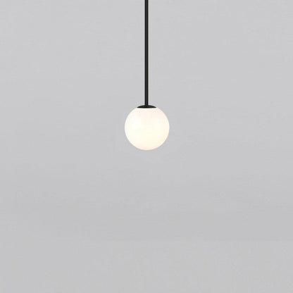 Brass Pendant Lamp | Mouth-Blown Opal Glass for Modern Pendant Lighting 10