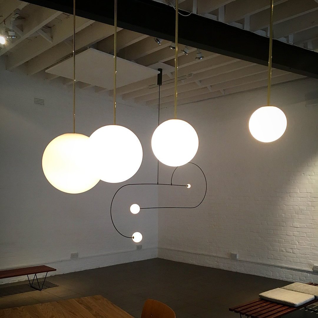 Brass Pendant Lamp | Mouth-Blown Opal Glass for Modern Pendant Lighting 6