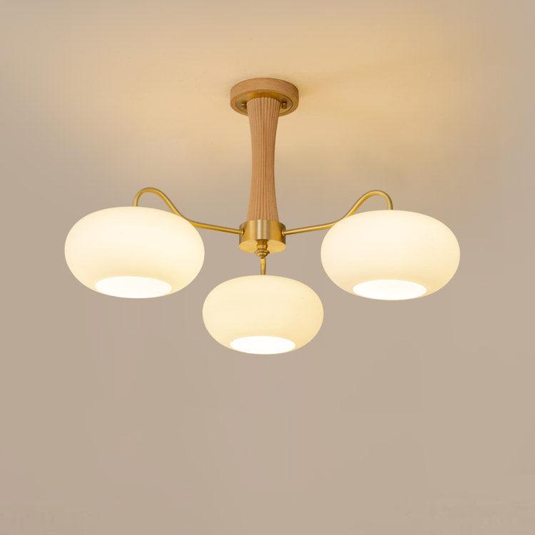 Brass Wooden Chandelier | Modern Design for Dining Room Lighting 11