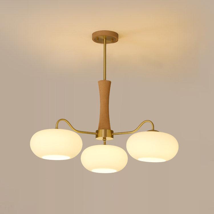 Brass Wooden Chandelier | Modern Design for Dining Room Lighting 12
