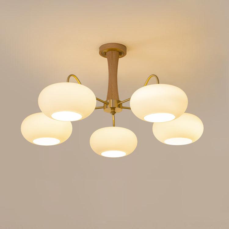 Brass Wooden Chandelier | Modern Design for Dining Room Lighting 13