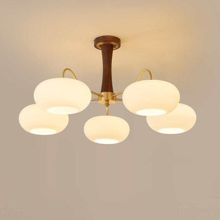 Brass Wooden Chandelier | Modern Design for Dining Room Lighting 14