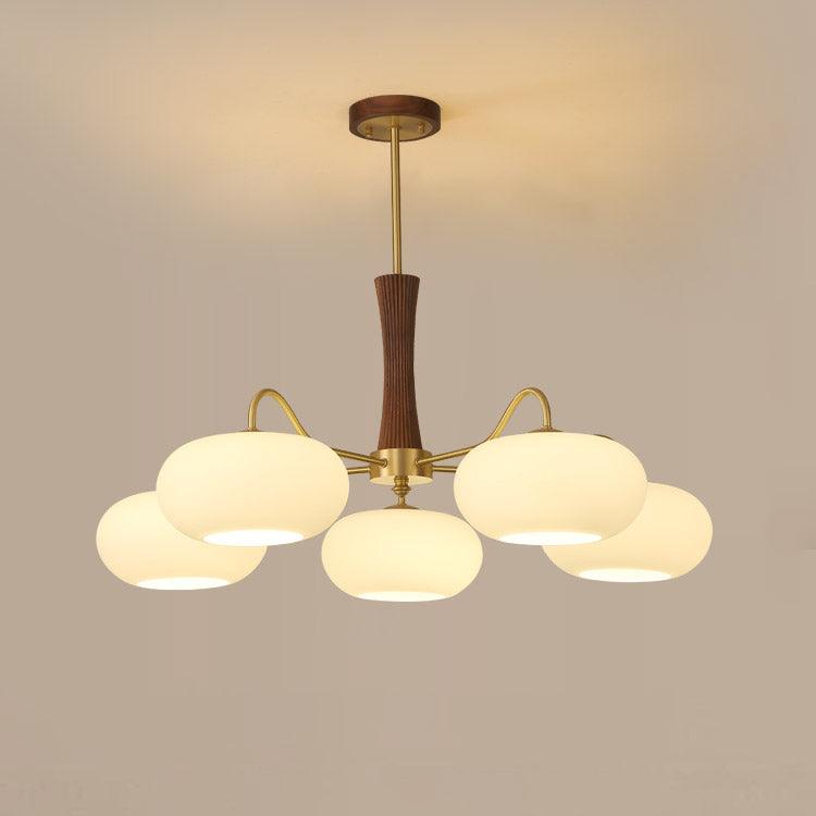 Brass Wooden Chandelier | Modern Design for Dining Room Lighting 15