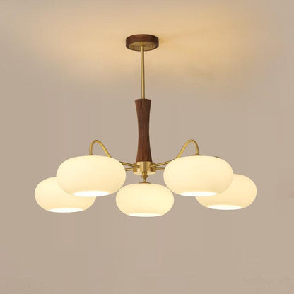 Brass Wooden Chandelier | Modern Design for Dining Room Lighting 15