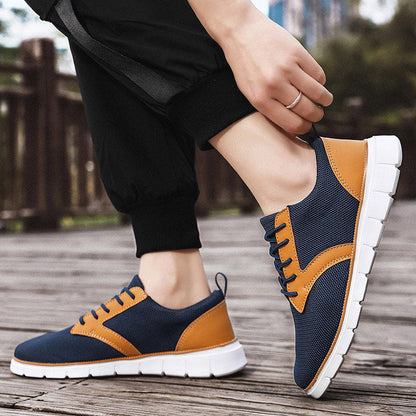 Breathable Hybrid Mesh Sneakers with Cushioned Insole and Flexible Rubber Sole for Casual Comfort and Style 7