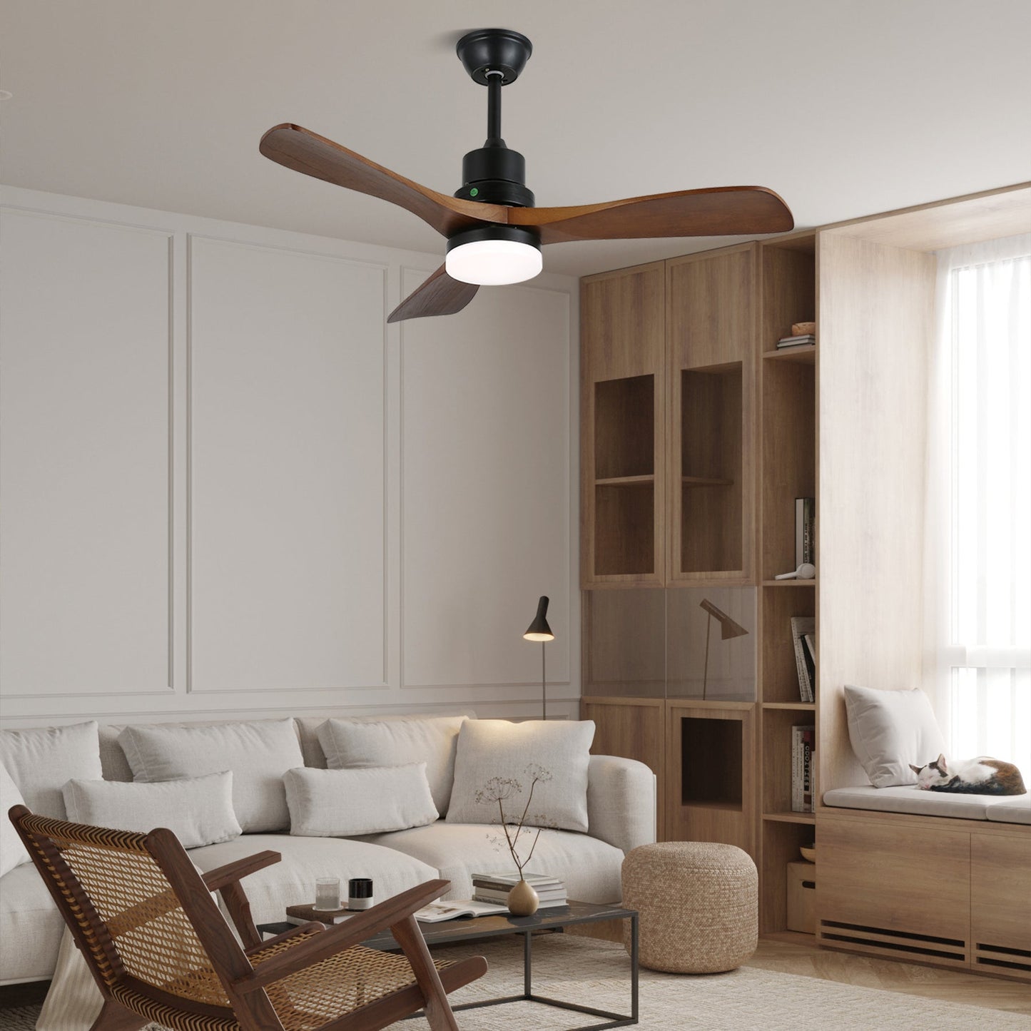 Breeze Master | Modern Ceiling Fan with Integrated LED Lights & 6-Speed Control 6