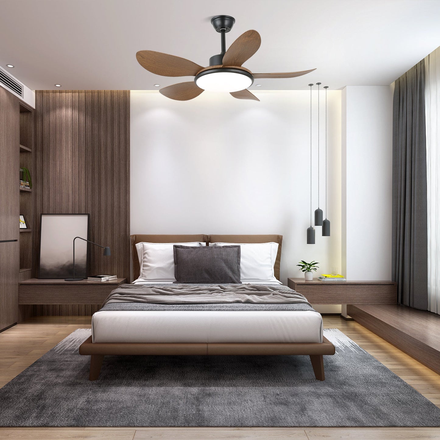 Brinley | 42/52 Ceiling Fan Light with Adjustable Airflow 5