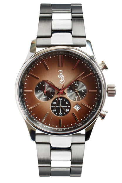 Brązowy Retro Chronograf