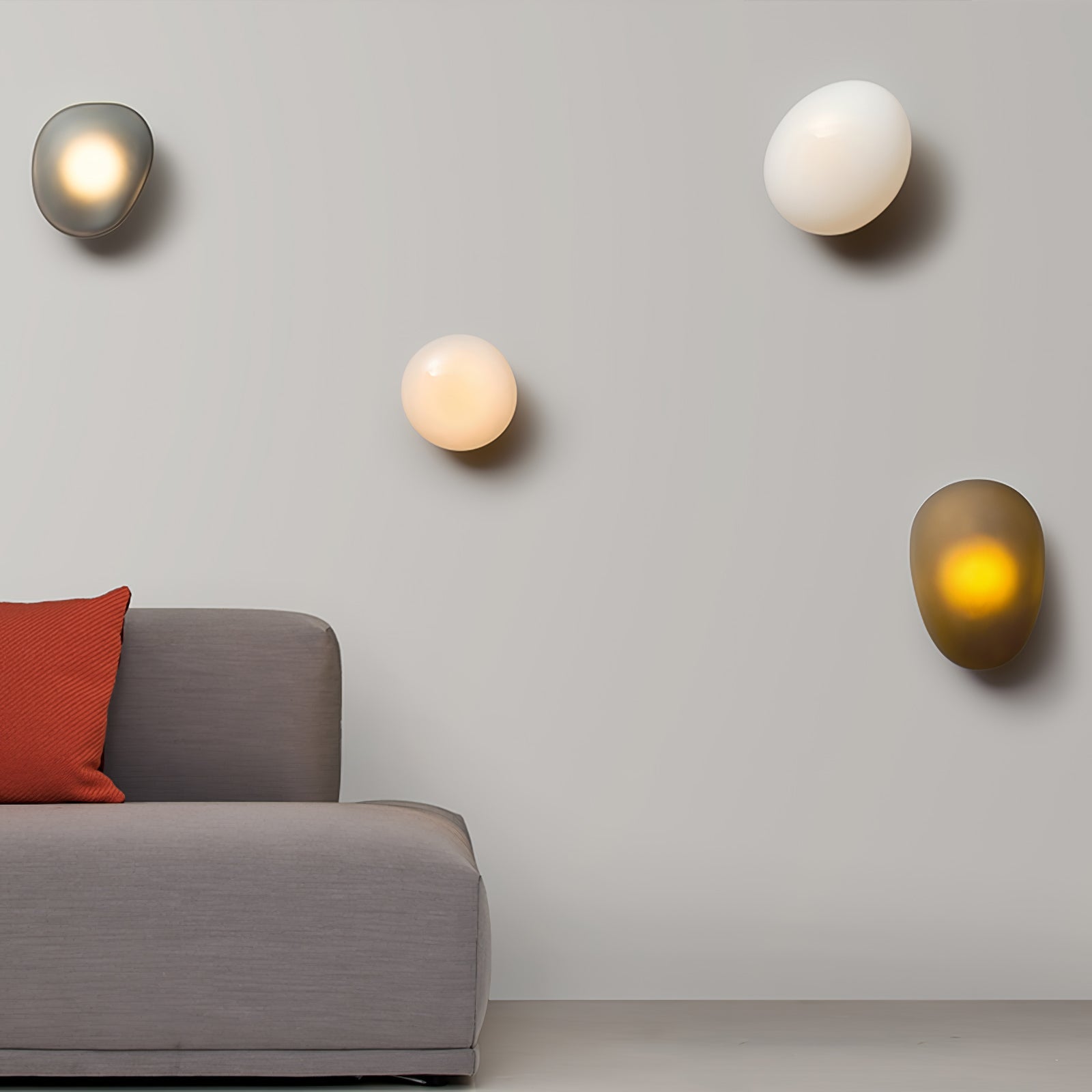 Bubble Glass Wall Sconce | Sculptural Design with Integrated LED Lighting 3