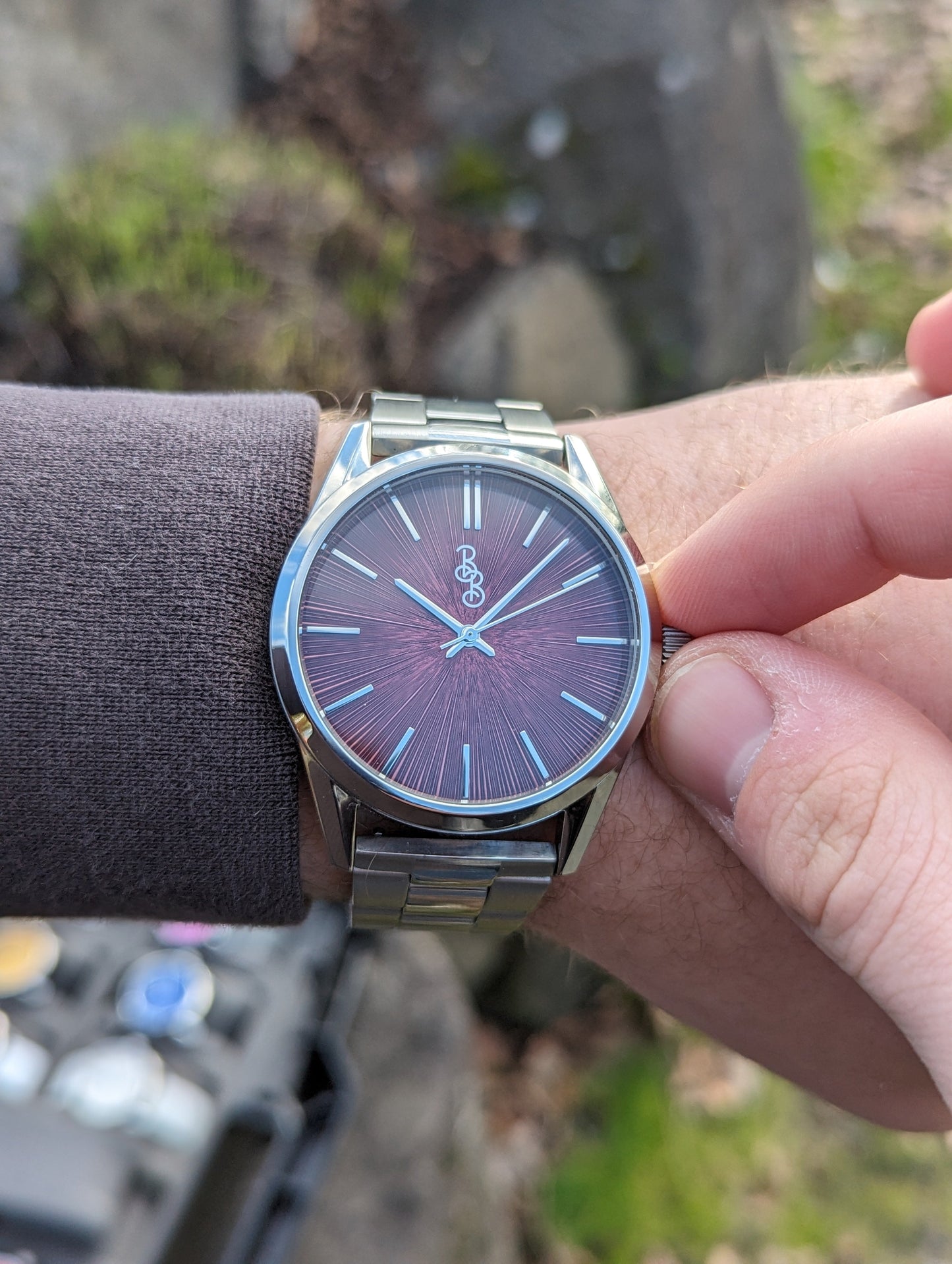 Zegarek Burgundy Sunburst