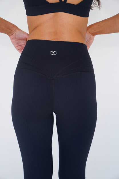 I am Beautifully Radiant Quick Dry Black Yoga Legging