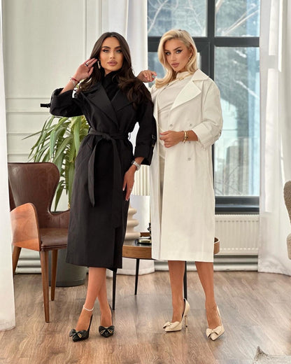 Bomullsblandad trenchcoat