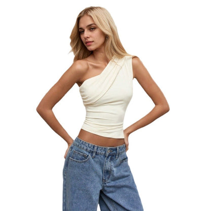 Sierra Slant Off-Shoulder Top