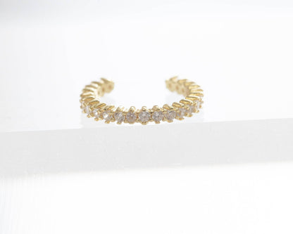 Kristallörhänge Cuff