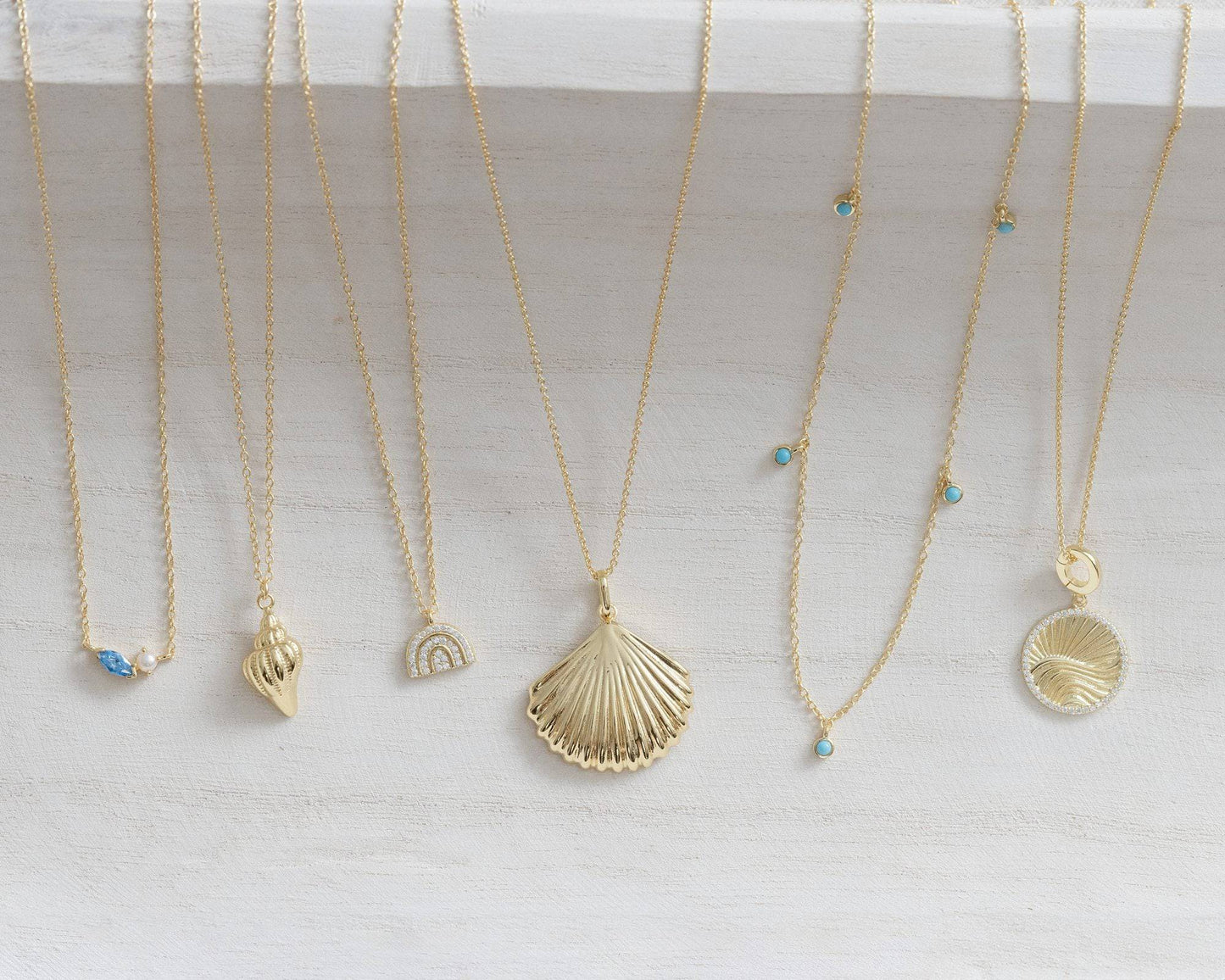 Guld Sanibel Halsband