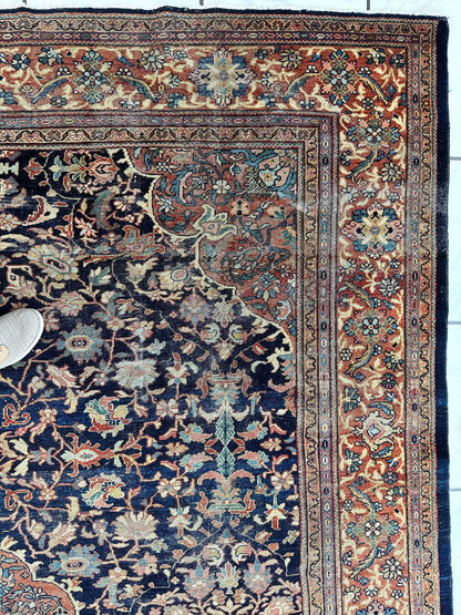 Antique Persian Mahal Rug 8’3”x12’ - Circa 1900 Treasure