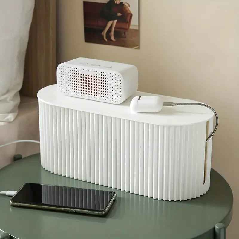 Cable Management Storage Box | Smart Cord Organizer for Home and Office 0