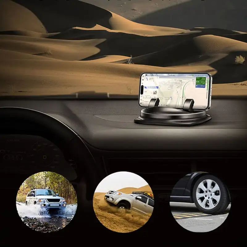 Car Phone Holder | 360° Rotating Adjustable Mount for 4-6.5 Inch Phones 3