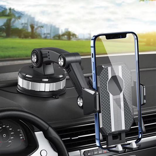 Car Phone Holder | Strong Suction Cup, 360° Rotation for Easy Use 0