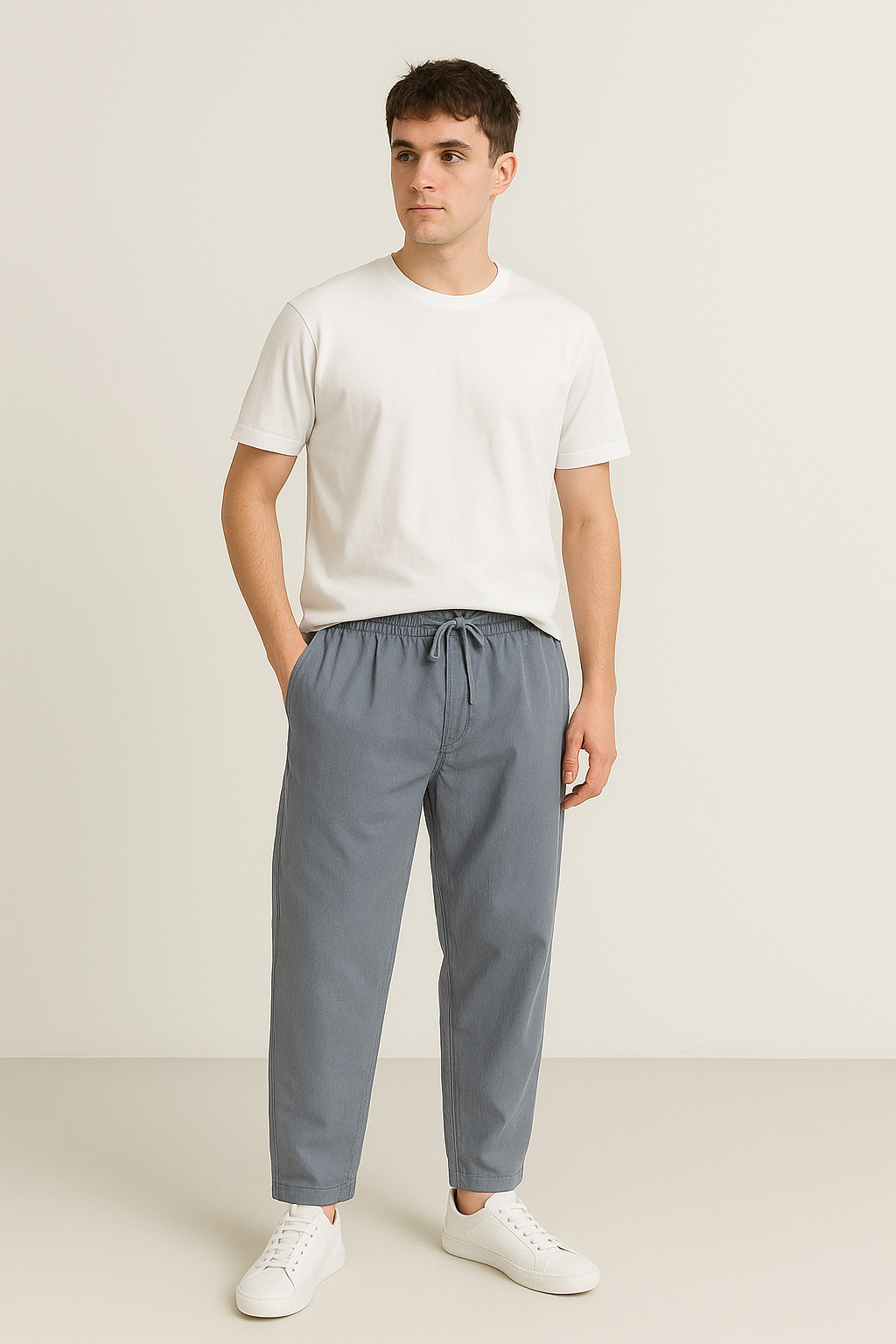 Casual Relaxed Fit Pants | Lightweight Breathable Fabric with Drawstring 4