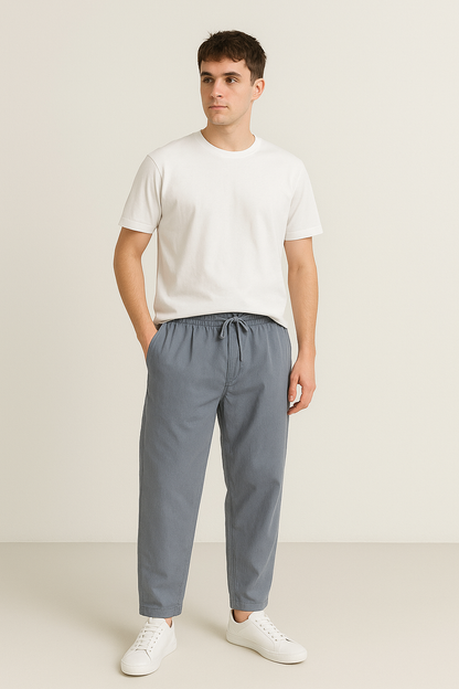 Casual Relaxed Fit Pants | Lightweight Breathable Fabric with Drawstring 4