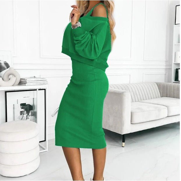 Casual Sweatshirt and Dress Set | Stylish Comfort for Any Occasion 2