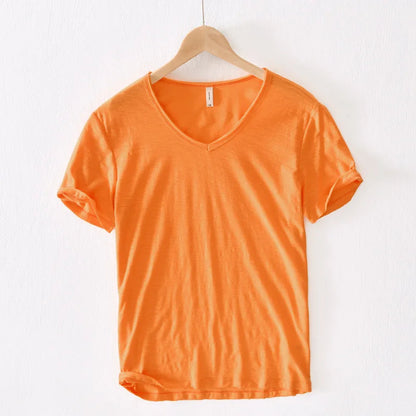 Casual V-Neck T-Shirt | Soft Breathable Fabric for All-Day Comfort 1