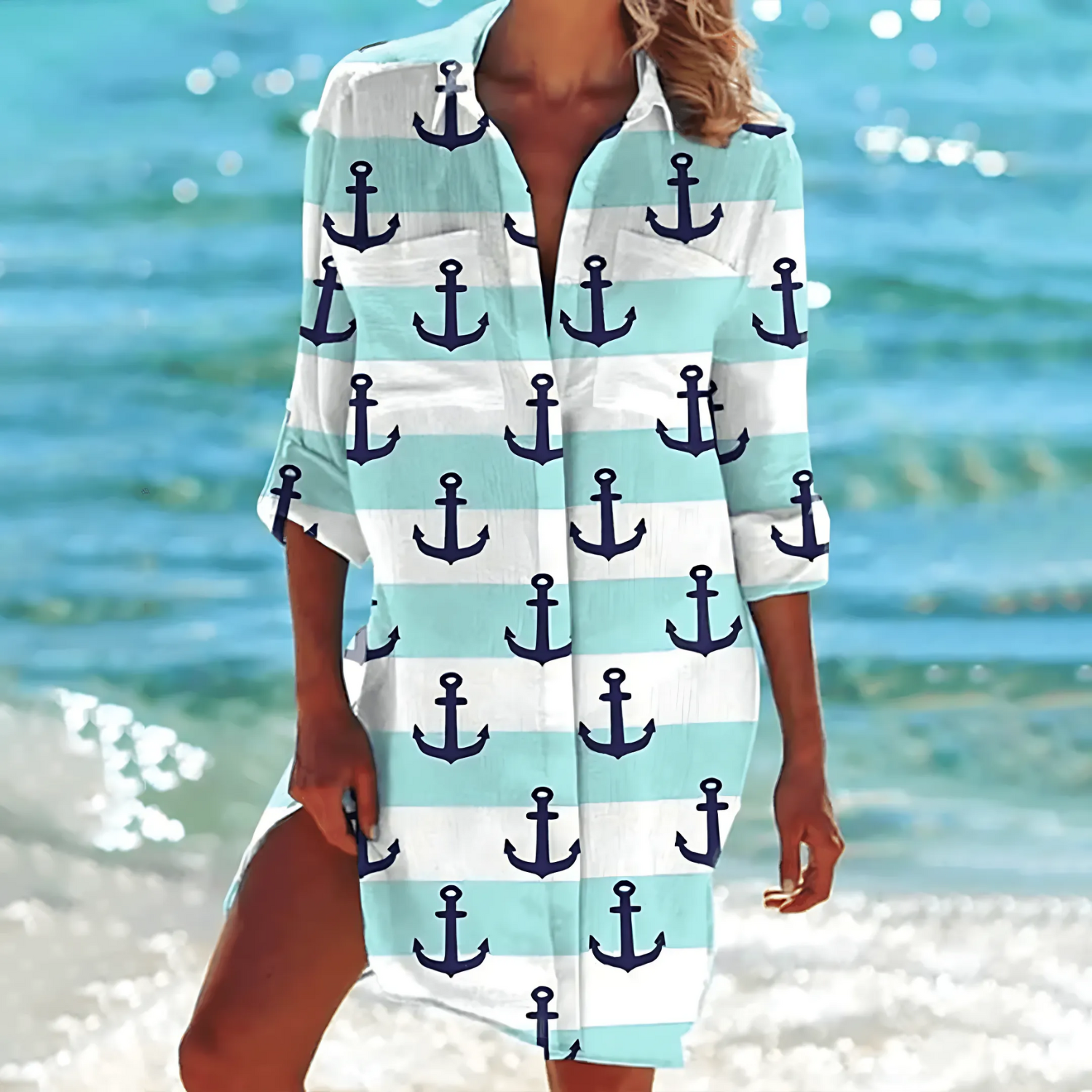 Casual Women's Blouse | Relaxed Fit with Stylish Print Design 5