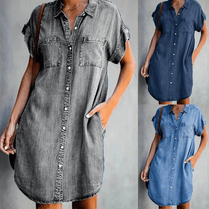 Casual Women's Shirt Dress | Classic Button-Down Design with Relaxed Fit 1