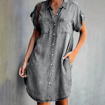Casual Women's Shirt Dress | Classic Button-Down Design with Relaxed Fit 2