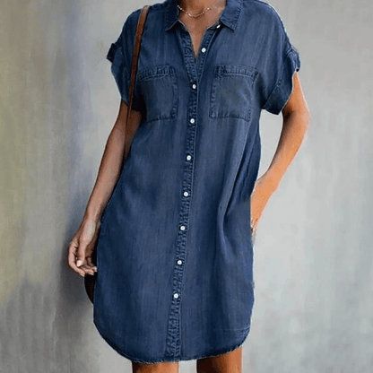 Casual Women's Shirt Dress | Classic Button-Down Design with Relaxed Fit 4