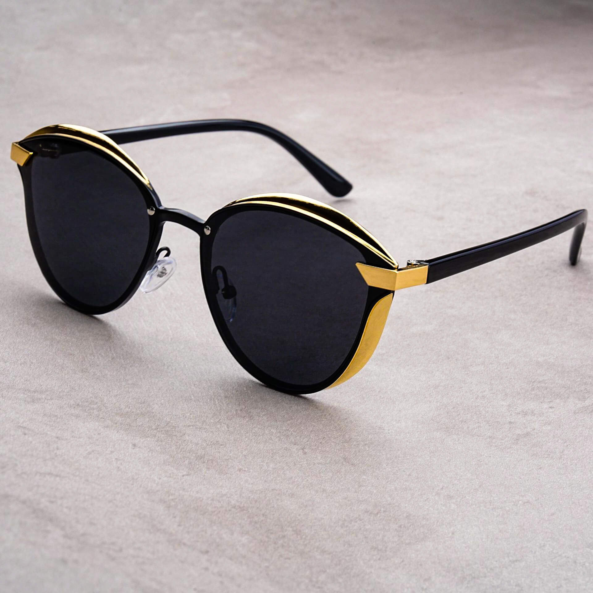 Cat-Eye Sunglasses | Oversized Tinted UV 400 Polarized Lenses 0