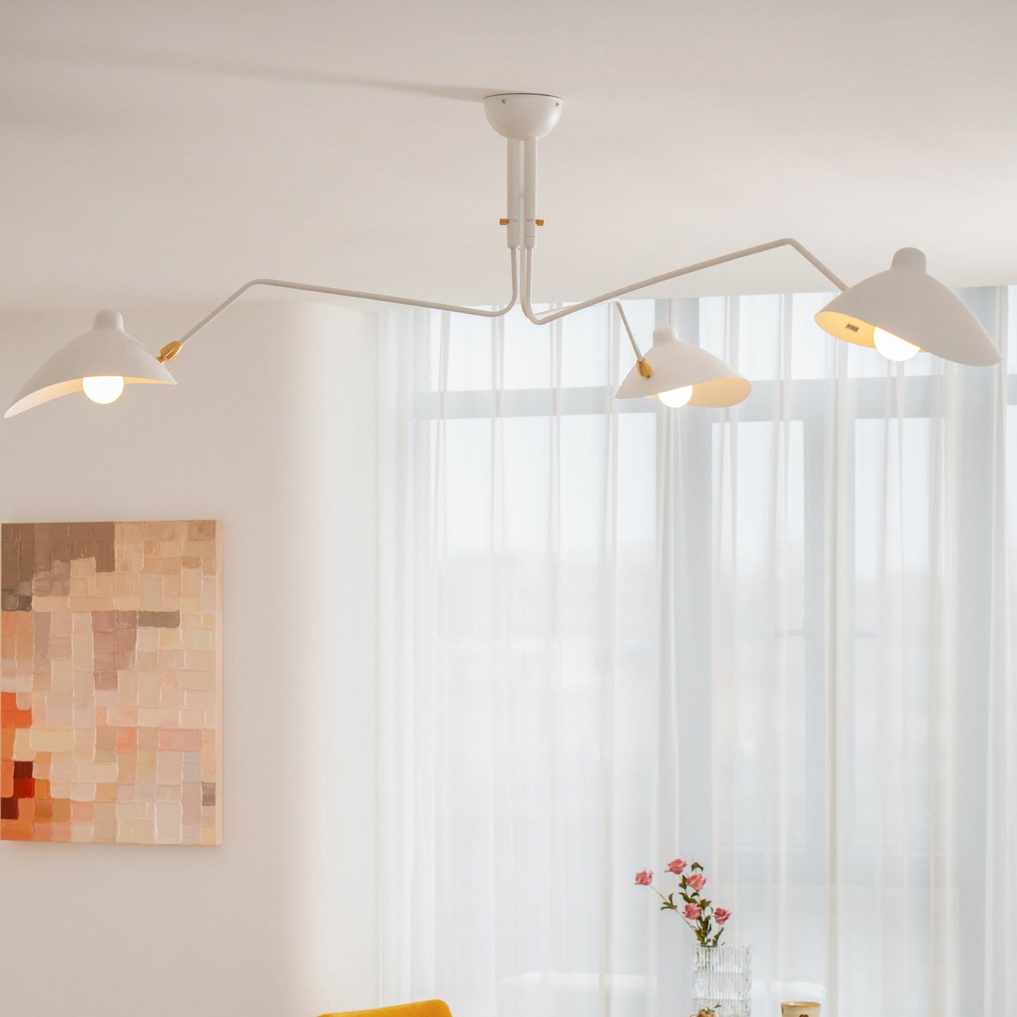 Ceiling Lamp | Dynamic Sculptural Design with LED Compatibility 2