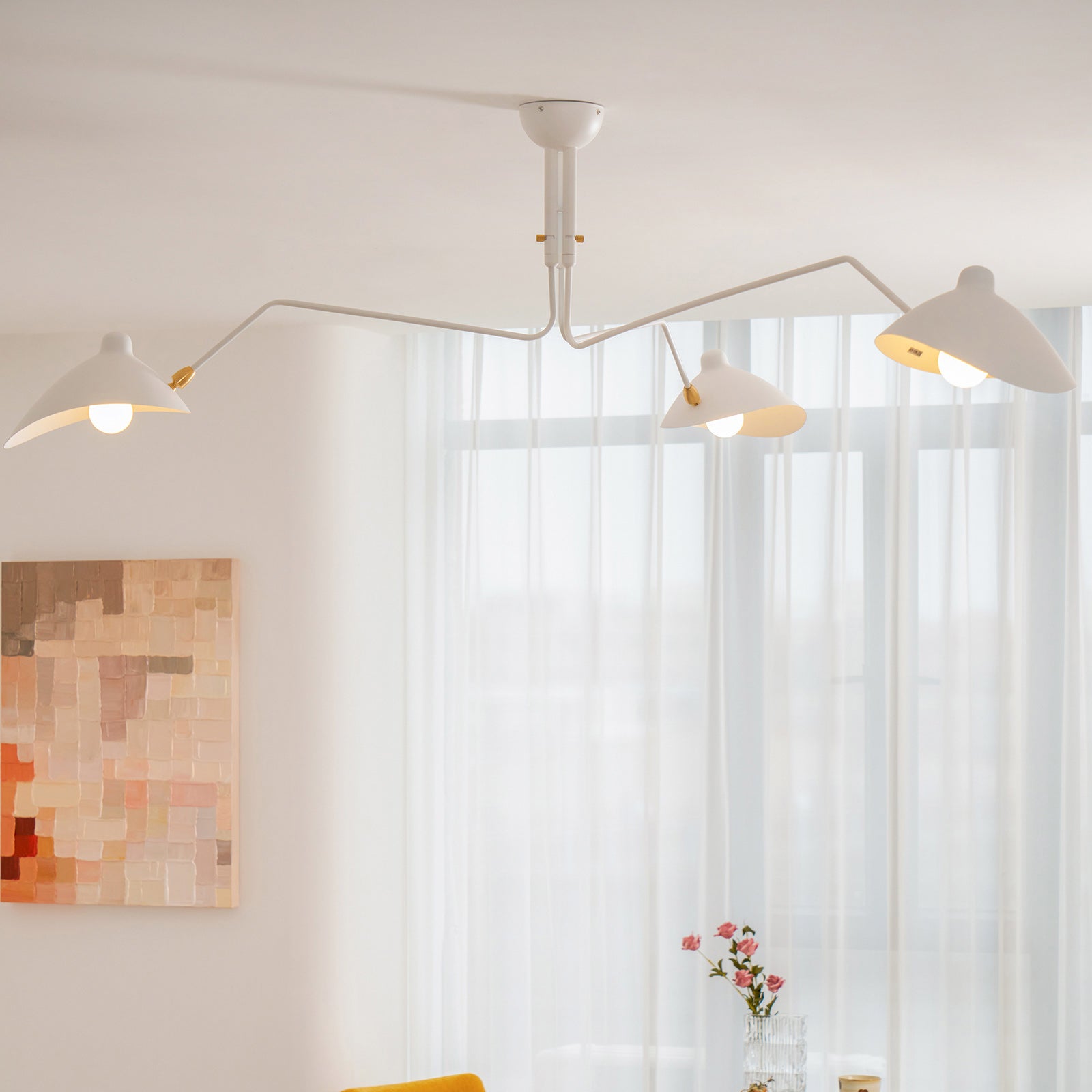Ceiling Lamp | Dynamic Sculptural Design with LED Compatibility 2