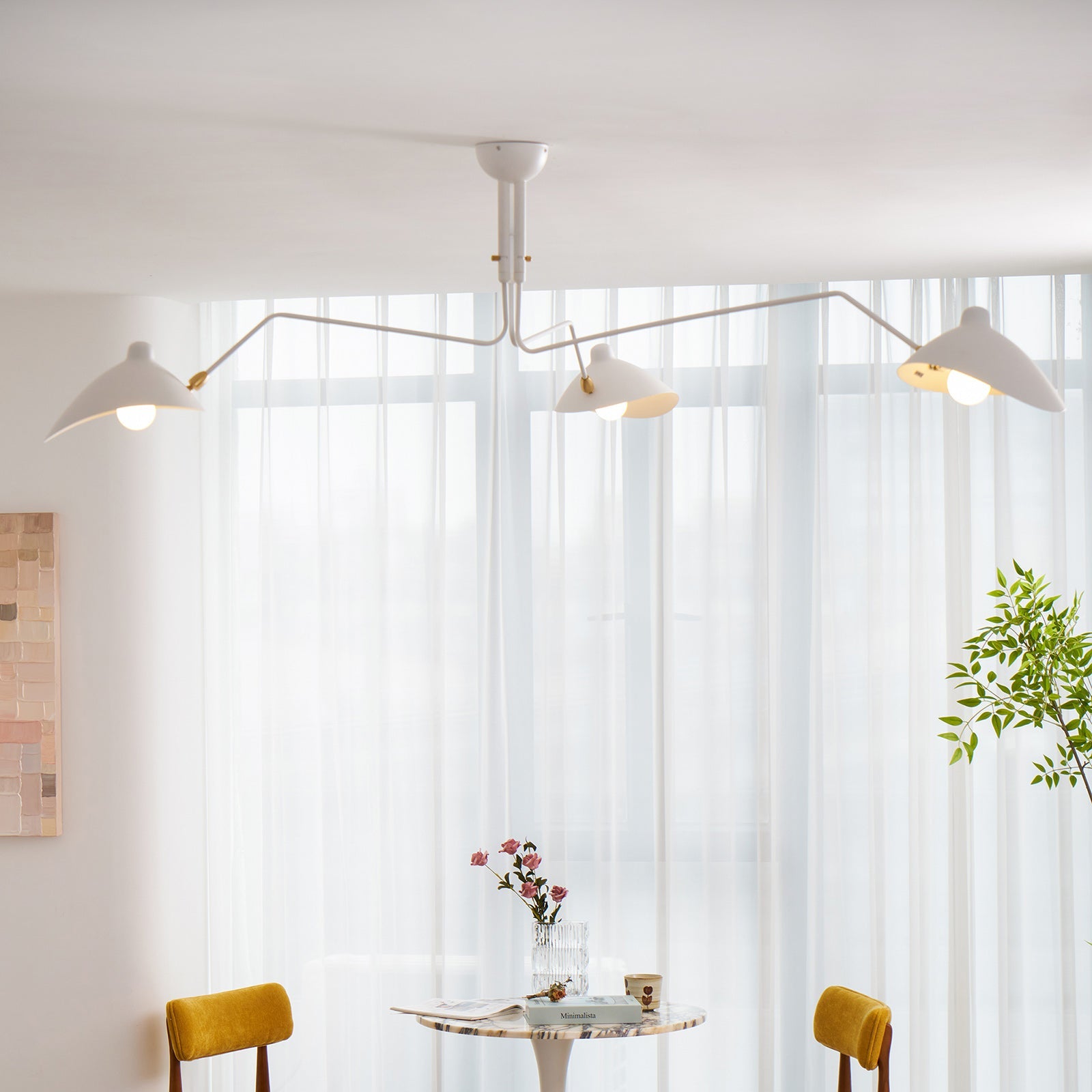 Ceiling Lamp | Dynamic Sculptural Design with LED Compatibility 3