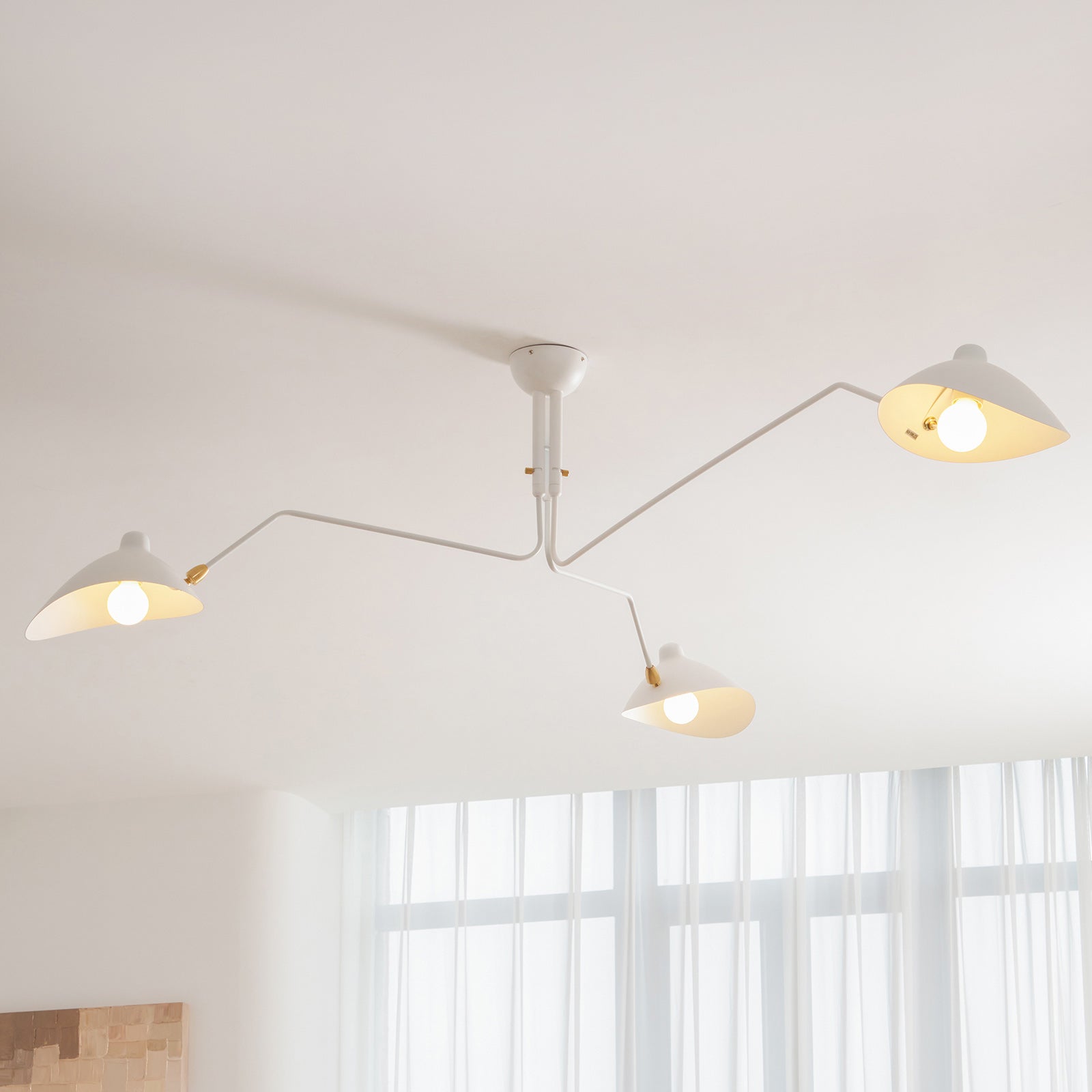 Ceiling Lamp | Dynamic Sculptural Design with LED Compatibility 7