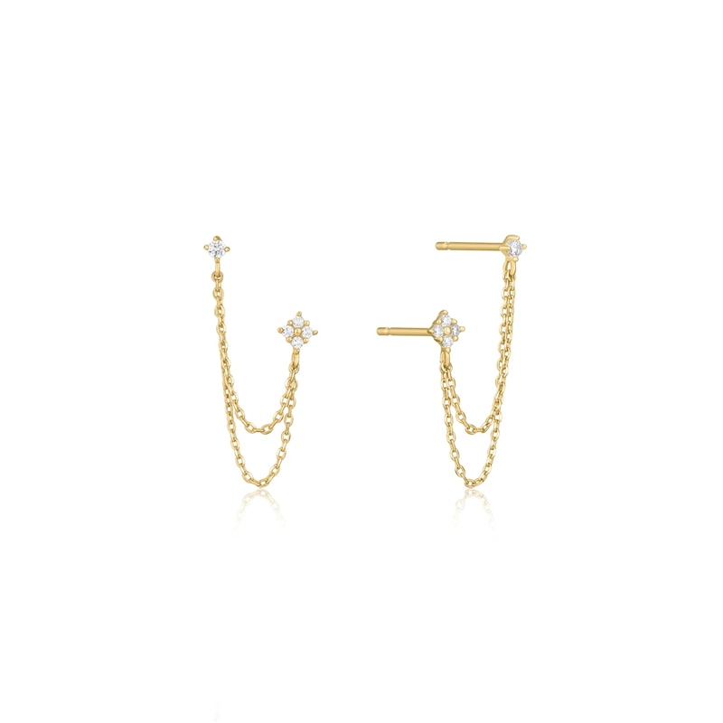 Chain Earrings | Hypoallergenic S925 Sterling Silver with Sparkling Rhinestones 1
