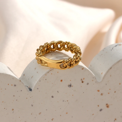 Chain Link Ring | Durable Stainless Steel 316L Hypoallergenic Design 0