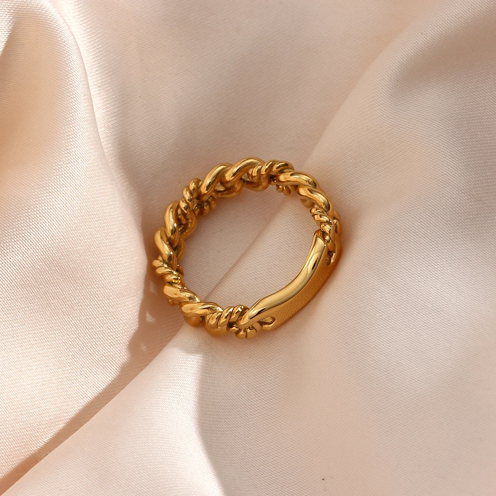 Chain Link Ring | Durable Stainless Steel 316L Hypoallergenic Design 1