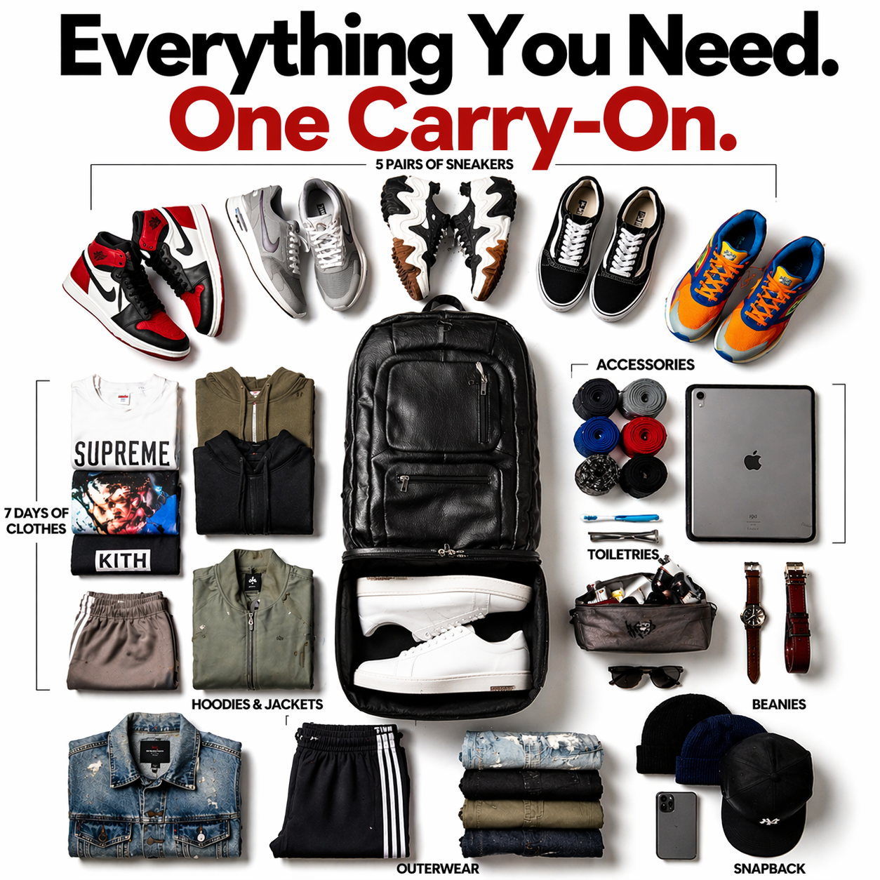Sole Premise Carry-On Bag For Shoes, Clothes, Laptop And Camera (Only 300 Made)