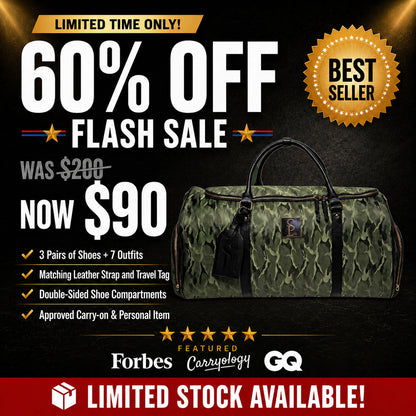 Bolsa de viaje tipo duffle camuflaje verde