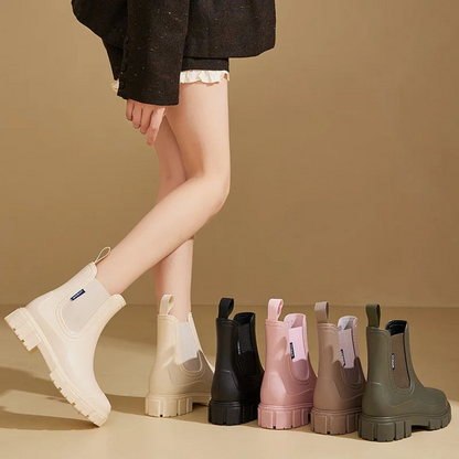 Chelsea Rain Boots | Waterproof Rubber Ankle Design with Non-Slip Sole 1