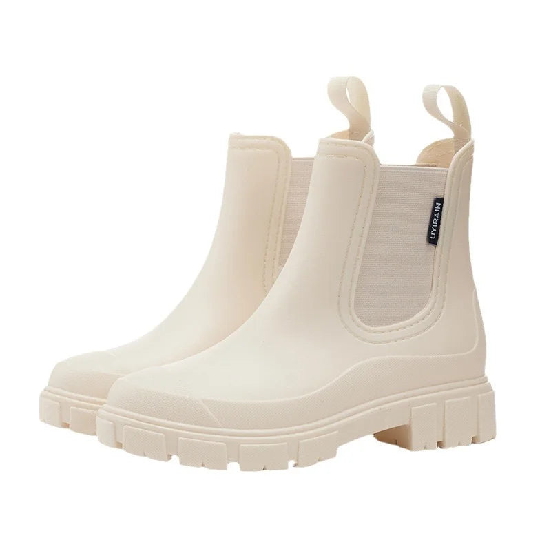 Chelsea Rain Boots | Waterproof Rubber Ankle Design with Non-Slip Sole 7