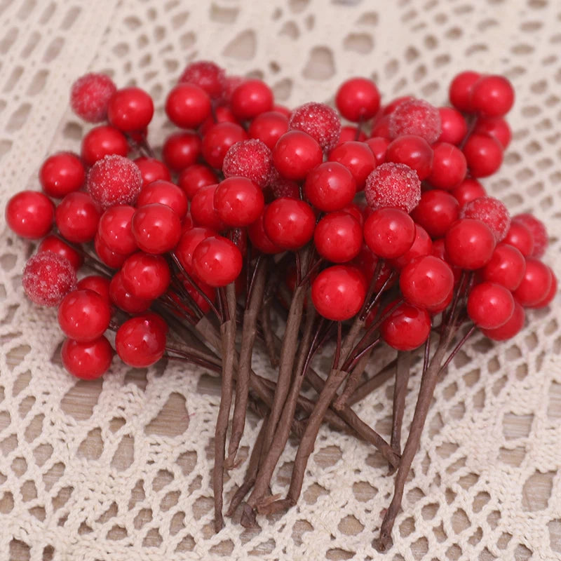 Christmas Decorations | 10 Golden Berry Ornaments for Tree & Wreaths 4