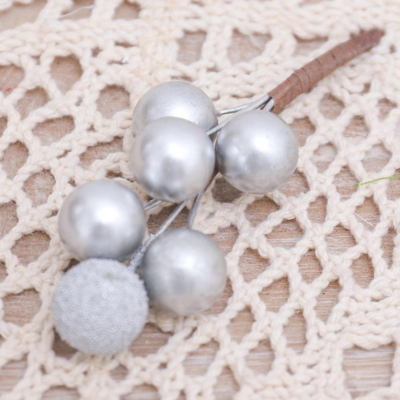 Christmas Decorations | 10 Golden Berry Ornaments for Tree & Wreaths 7