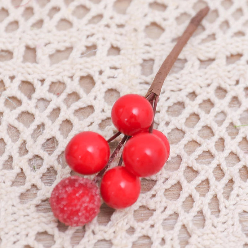 Christmas Decorations | 10 Golden Berry Ornaments for Tree & Wreaths 8