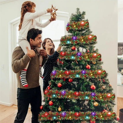 Christmas Garland | 16.4ft LED Decorative with Metallic Sheen 2