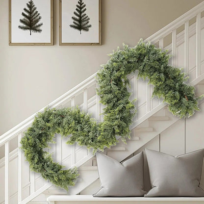 Christmas Garland | Elegant Cypress Leaves for Festive Decor 4